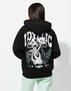 New Sweatjacke - R&uuml;ckenprint - Damen Sweatjacken