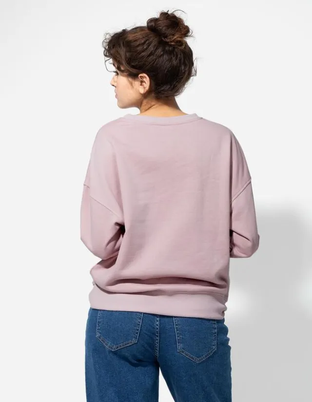 Fashion Sweatshirt - Gerippte Abschlüsse - Damen Sweatshirts