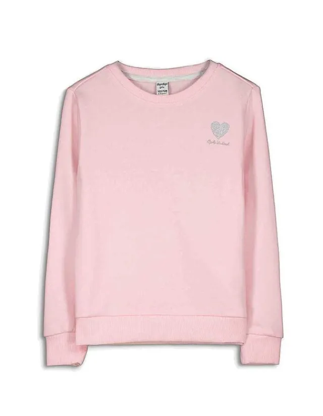Clearance Sweatshirt - Glitzerprint Kinder Mädchenkleidung