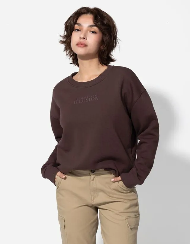 Outlet Sweatshirt - Messageprint - Damen Sweatshirts