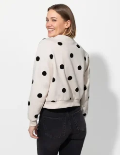 Discount Sweatshirt - Punktemuster - Damen Sweatshirts