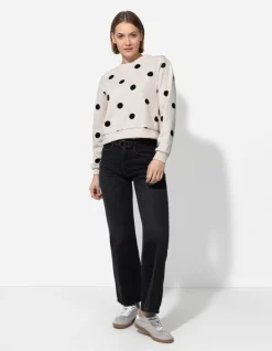 Discount Sweatshirt - Punktemuster - Damen Sweatshirts