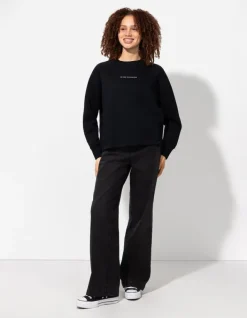 Discount Sweatshirt - R&uuml;ckenprint - Damen Sweatshirts