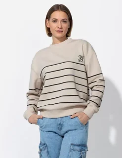 Clearance Sweatshirt - Streifen - Damen Sweatshirts