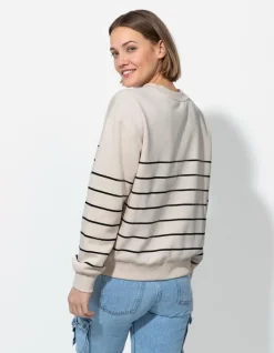 Clearance Sweatshirt - Streifen - Damen Sweatshirts