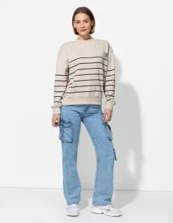Clearance Sweatshirt - Streifen - Damen Sweatshirts