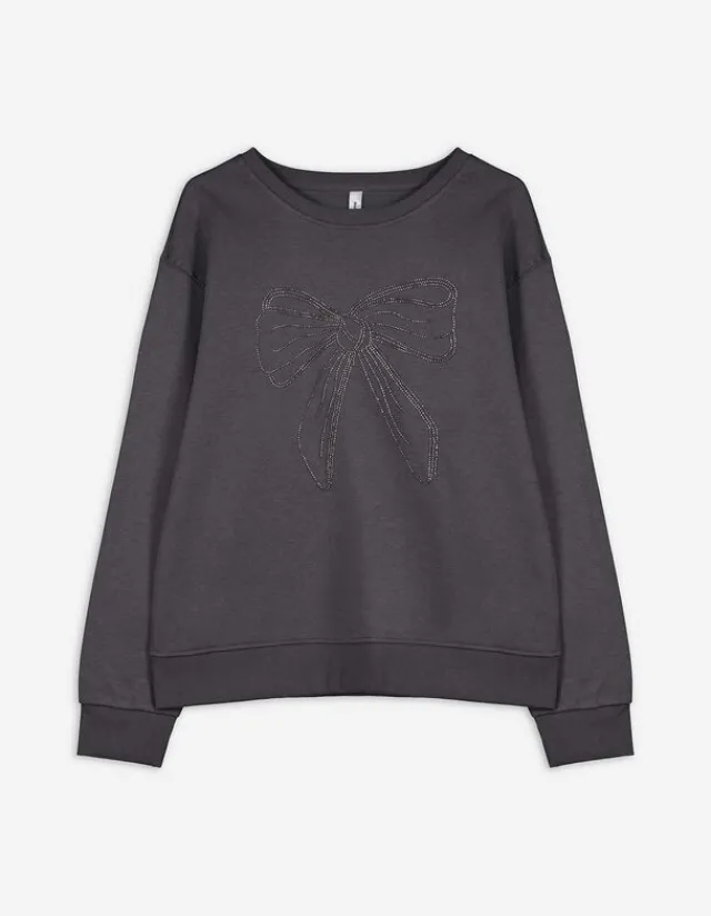 Outlet Sweatshirt - Zierperlen - Damen Sweatshirts