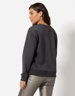 Outlet Sweatshirt - Zierperlen - Damen Sweatshirts