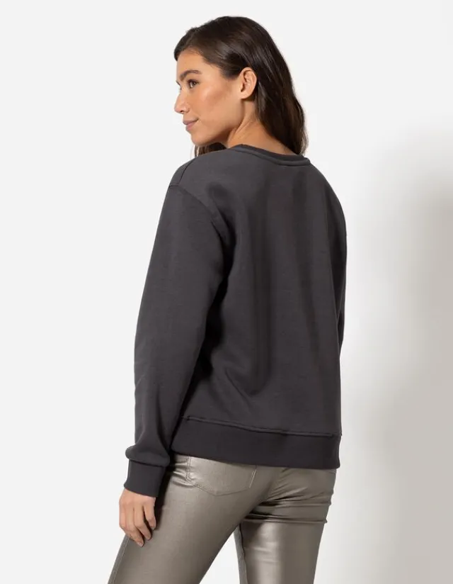 Outlet Sweatshirt - Zierperlen - Damen Sweatshirts