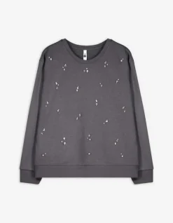 New Sweatshirt - Ziersteine - Damen Sweatshirts