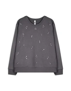 New Sweatshirt - Ziersteine - Damen Sweatshirts