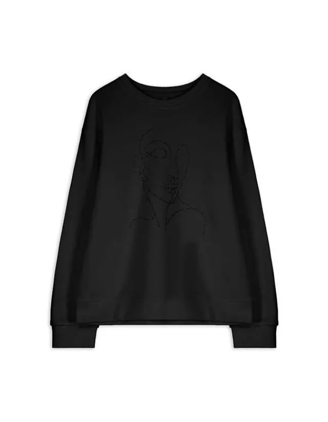 Clearance Sweatshirt - Ziersteine - Damen Sweatshirts