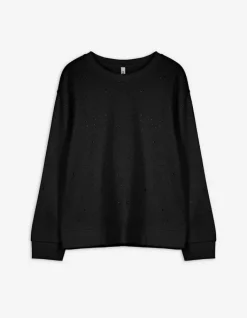 Discount Sweatshirt - Ziersteine - Damen Sweatshirts