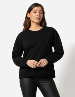 Discount Sweatshirt - Ziersteine - Damen Sweatshirts