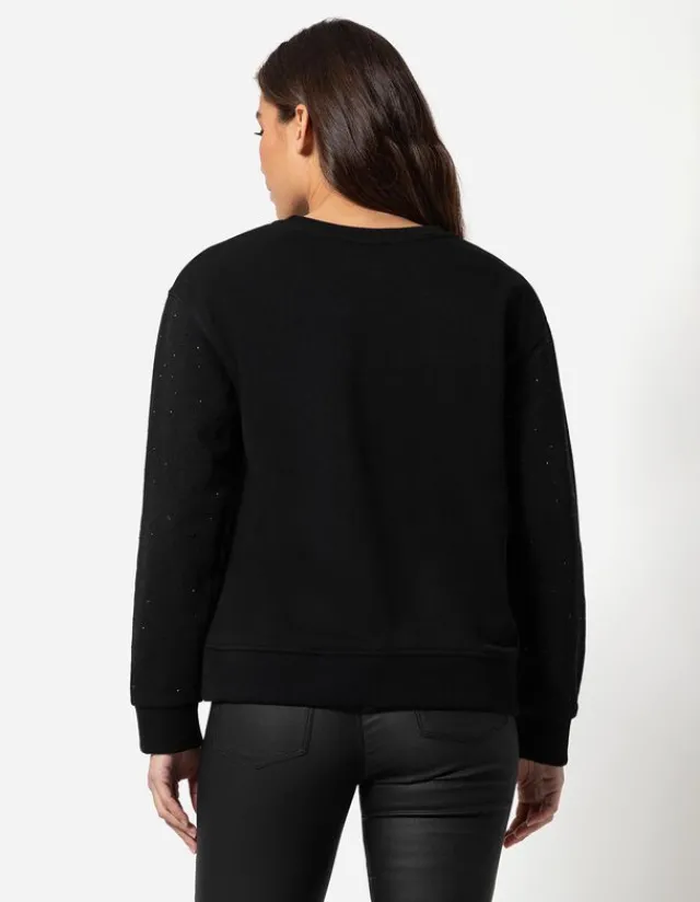 Discount Sweatshirt - Ziersteine - Damen Sweatshirts