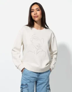 Sale Sweatshirt - Ziersteine - Damen Sweatshirts