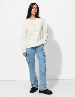 Sale Sweatshirt - Ziersteine - Damen Sweatshirts