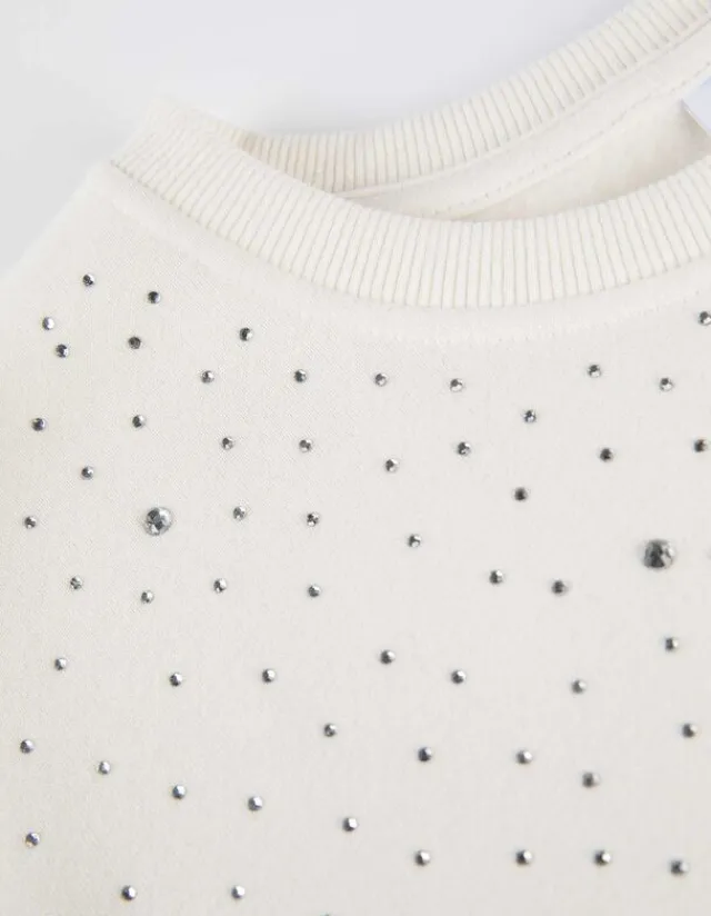 Discount Sweatshirt - Ziersteine - Damen Sweatshirts
