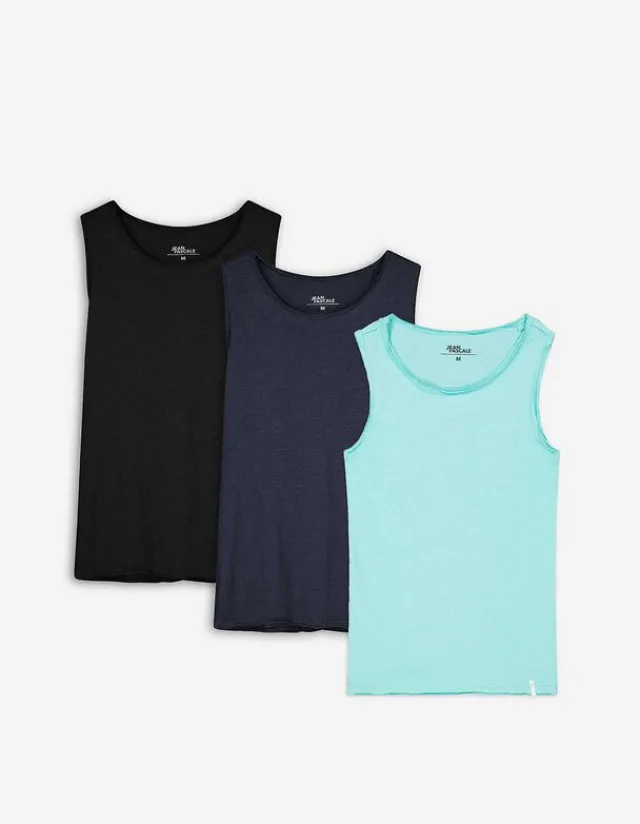 Discount Tanktop Basic - 3er Pack Herren T-shirts