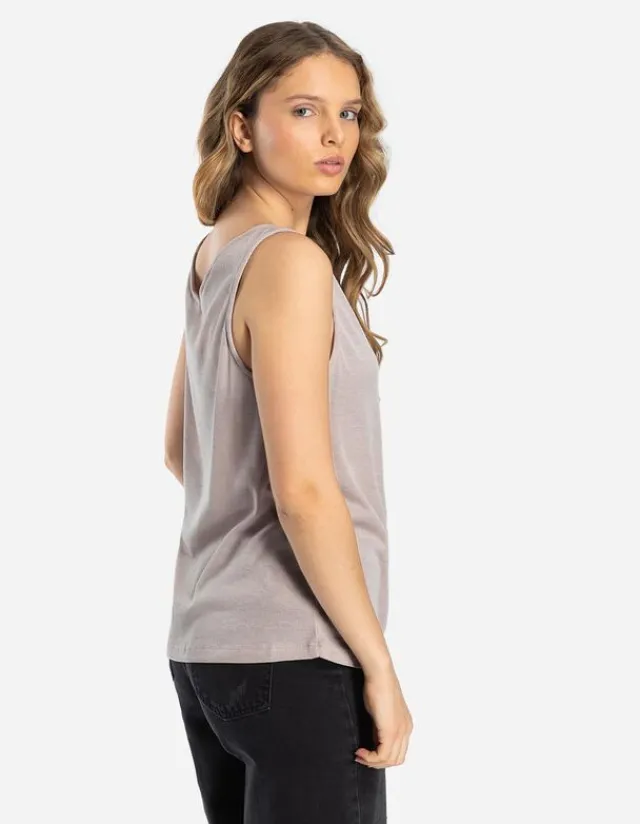 Online Top - Metallic-Details - Damen Tops