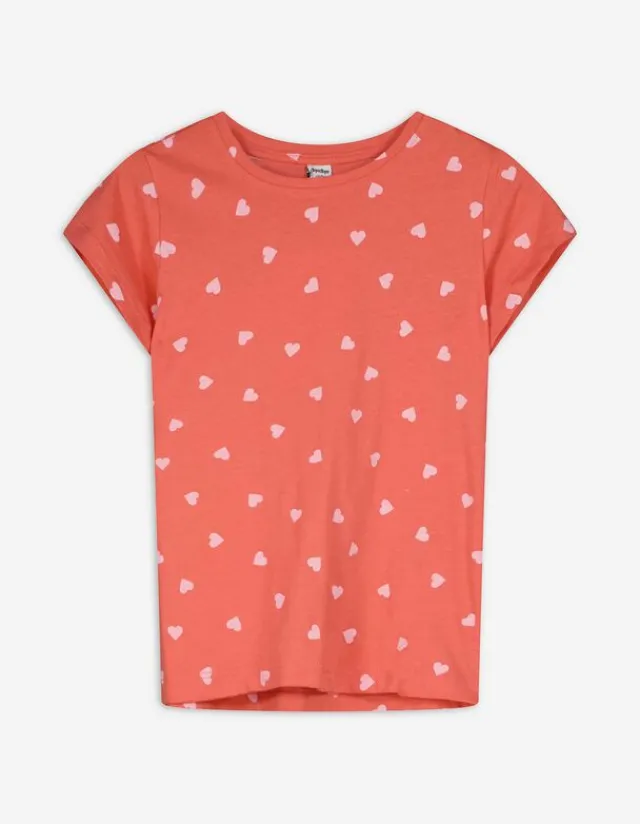 New T-Shirt - Allover-Print - Kinder Mädchenkleidung