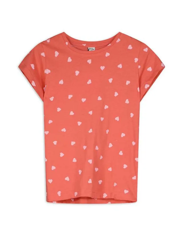 New T-Shirt - Allover-Print - Kinder Mädchenkleidung