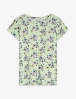 Online T-Shirt - Allover-Print - Kinder Mädchenkleidung