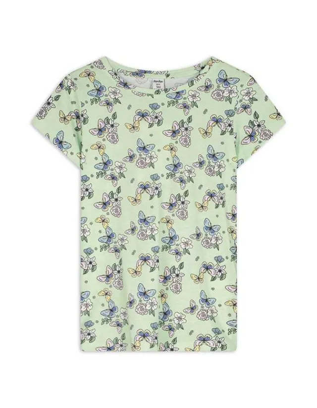 Online T-Shirt - Allover-Print - Kinder Mädchenkleidung