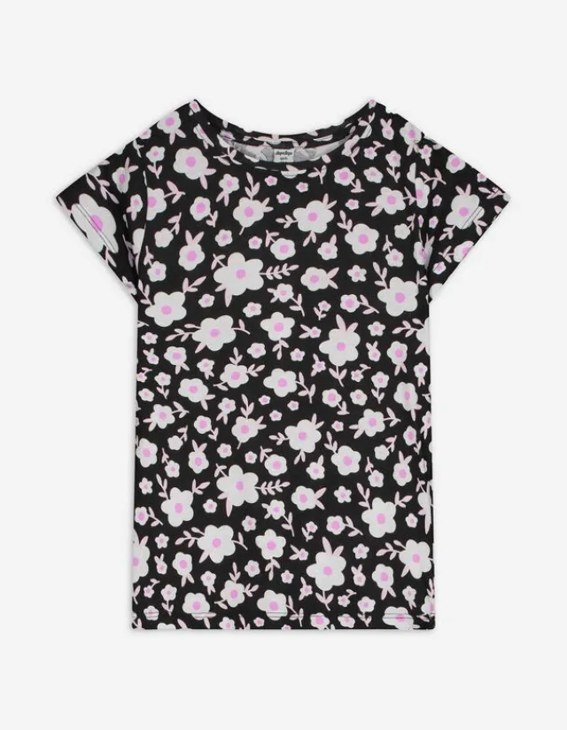 Hot T-Shirt - Allover-Print - Kinder Mädchenkleidung