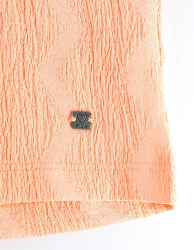 Clearance T-Shirt - Ärmel mit fixiertem Aufschlag Damen Blusen