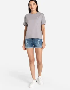 Sale T-Shirt - Ärmel mit fixiertem Aufschlag Damen T-shirts