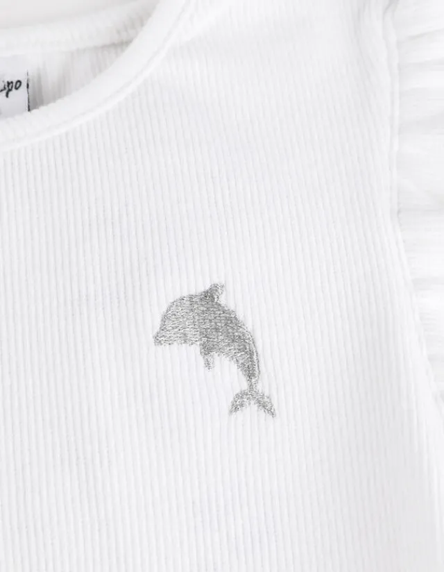 Clearance T-Shirt - Ärmel mit Volants Kinder Mädchenkleidung