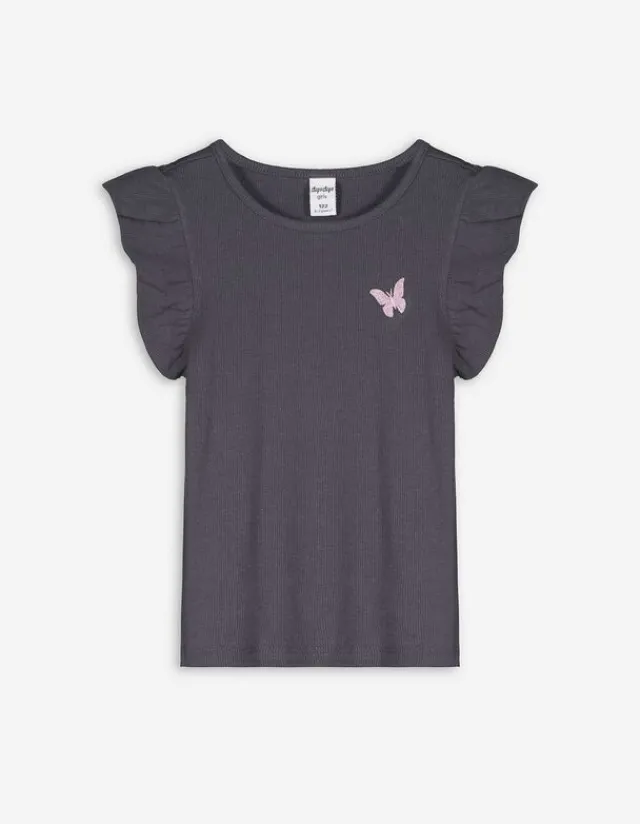 Sale T-Shirt - Ärmel mit Volants Kinder Mädchenkleidung