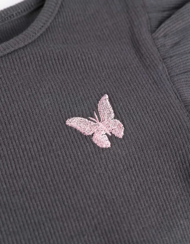 Sale T-Shirt - Ärmel mit Volants Kinder Mädchenkleidung