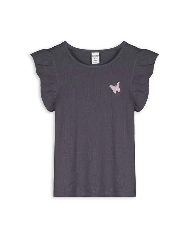 Sale T-Shirt - Ärmel mit Volants Kinder Mädchenkleidung