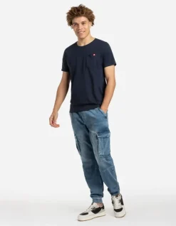 Fashion T-Shirt - Brusttasche - Herren Basics