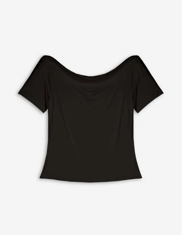 Outlet T-Shirt - Carmen-Ausschnitt Damen T-shirts