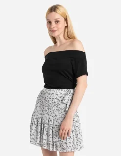 Outlet T-Shirt - Carmen-Ausschnitt Damen T-shirts