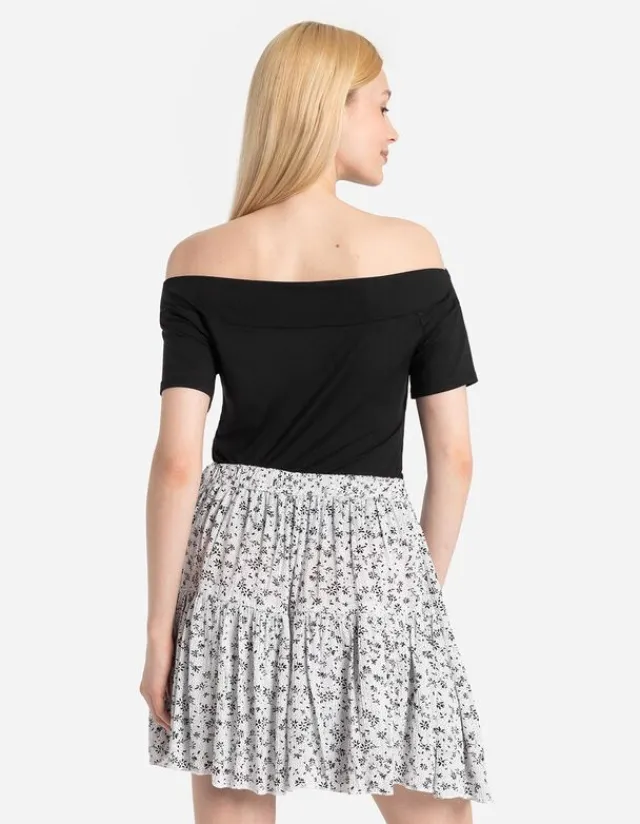 Outlet T-Shirt - Carmen-Ausschnitt Damen T-shirts