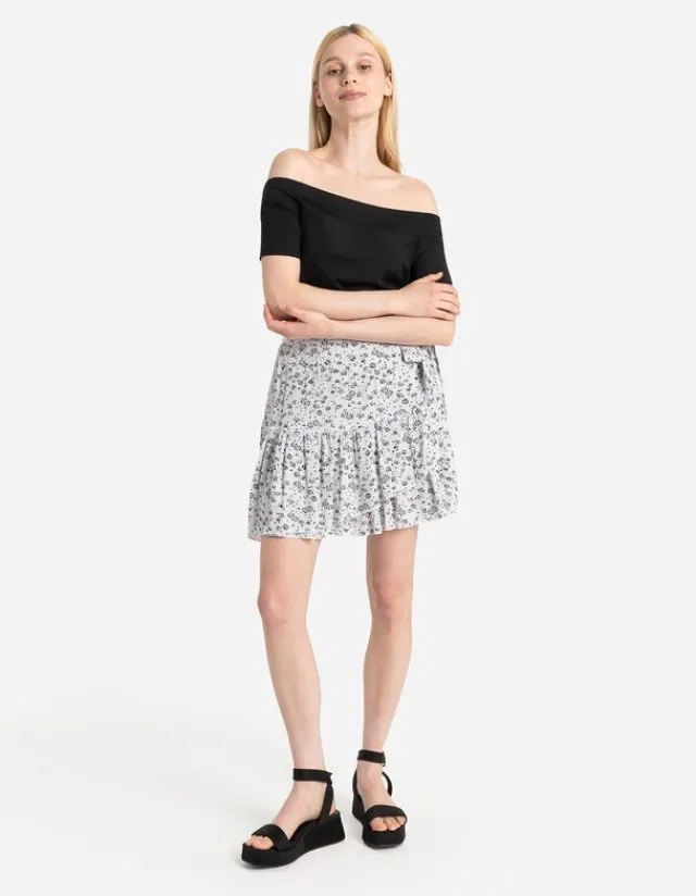 Outlet T-Shirt - Carmen-Ausschnitt Damen T-shirts
