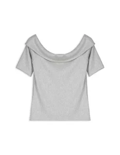 New T-Shirt - Carmen-Ausschnitt - Damen T-shirts