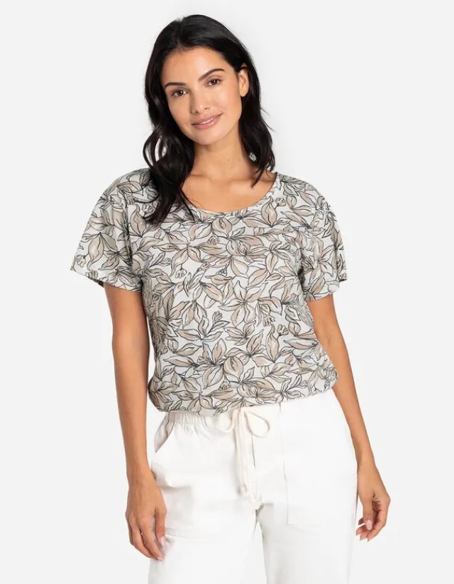 Outlet T-Shirt - Florales Muster Damen T-shirts