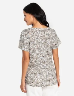 Outlet T-Shirt - Florales Muster Damen T-shirts