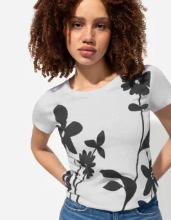 Outlet T-Shirt - Florales Muster - Damen T-shirts