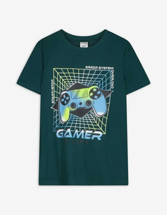 Discount T-Shirt - Frontprint - Kinder Jungenkleidung