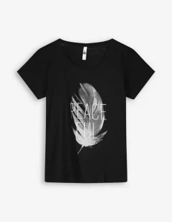 Clearance T-Shirt - Glitzerprint Damen T-shirts