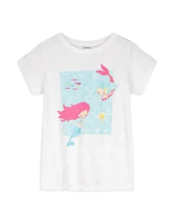 Fashion T-Shirt - Glitzerprint Kinder Mädchenkleidung