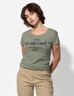 Outlet T-Shirt - Glitzerprint - Damen T-shirts