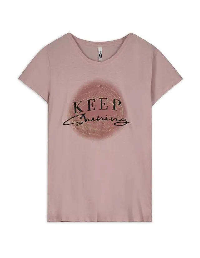 Discount T-Shirt - Glitzerprint - Damen T-shirts