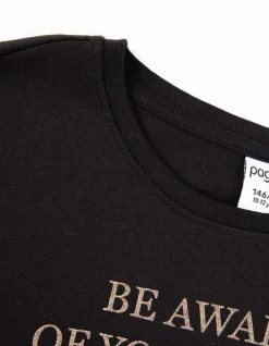 Discount T-Shirt - Glitzerprint - Kinder Mädchenkleidung